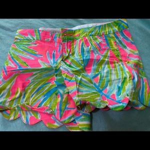 Lilly Pulitzer buttercup shorts in Royal Lime